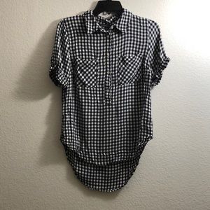 Gingham button up shirt